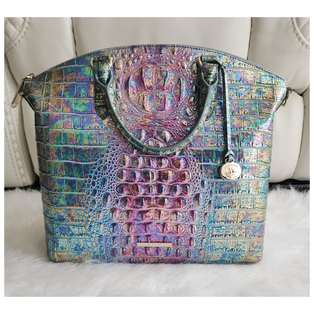 NWT Large Duxbury Satchel Visionary Delphine w/dustbag - Picture 2 of 14